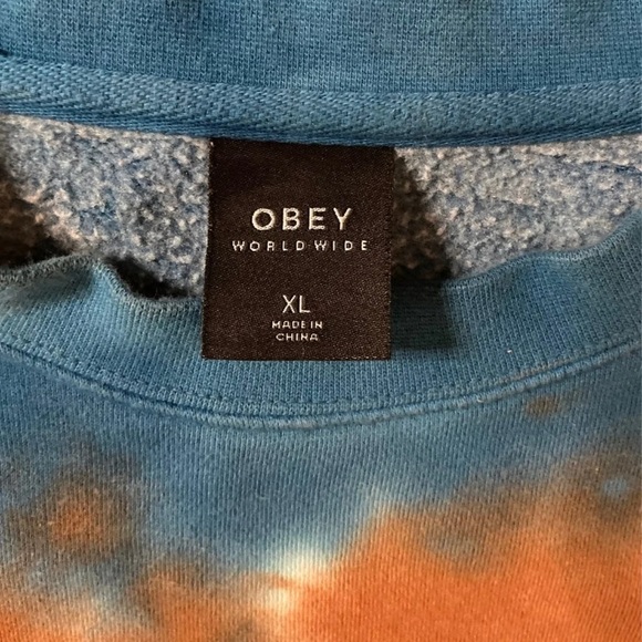 OBEY TIE DYE SWEATSHIRT - Picture 3 of 5